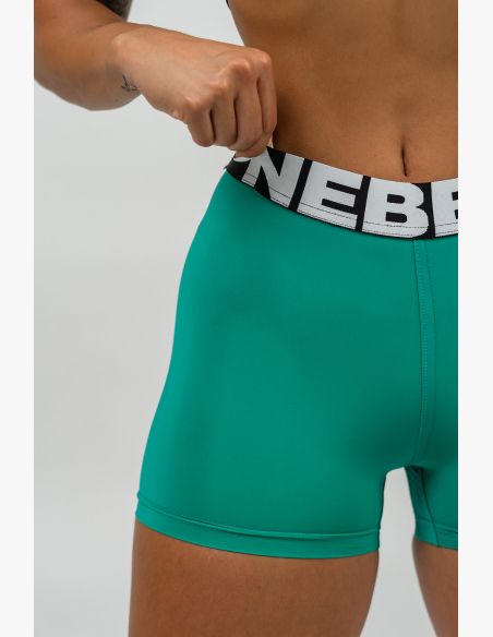 NEBBIA • Fitness šortky s vysokým pásom GLUTE PUMP zelená • Nebshop.sk