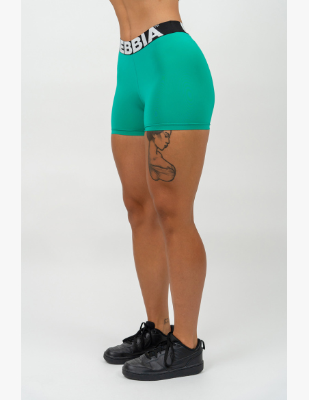 NEBBIA • Pantaloni fitness a vita alta GLUTE PUMP verde • Nebshop.cz
