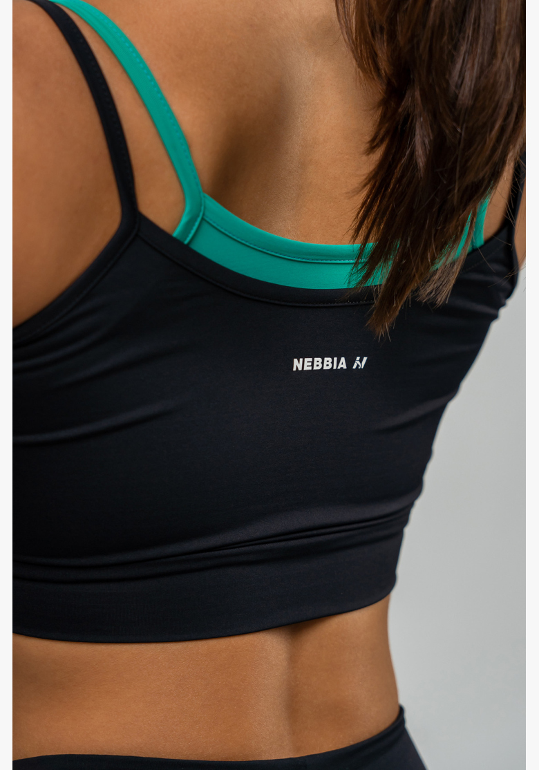 NEBBIA • Double-layer sports bra FLEX black • Nebshop.com NEBBIA • Double-layer sports bra FLEX black • Nebshop.com