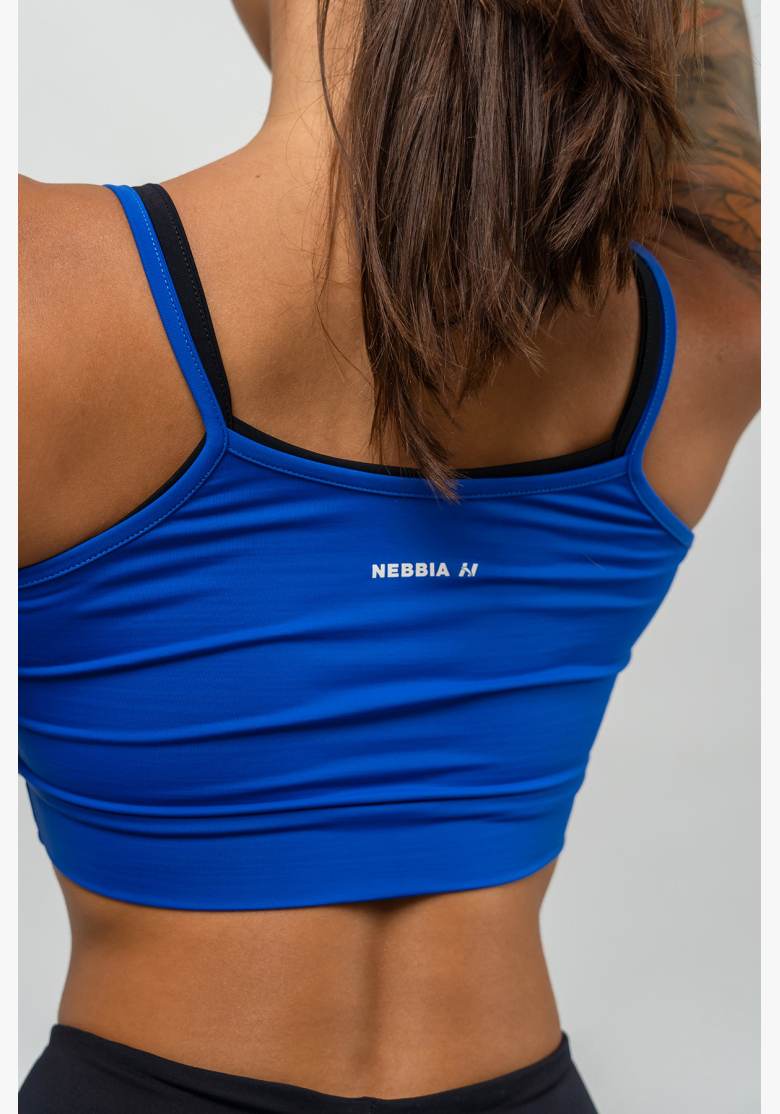 NEBBIA • Dvojvrstvová športová podprsenka FLEX modrá • Nebshop.sk NEBBIA • Dvojvrstvová športová podprsenka FLEX modrá • Nebshop.sk