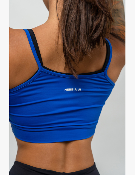 NEBBIA • Dvojvrstvová športová podprsenka FLEX modrá • Nebshop.sk