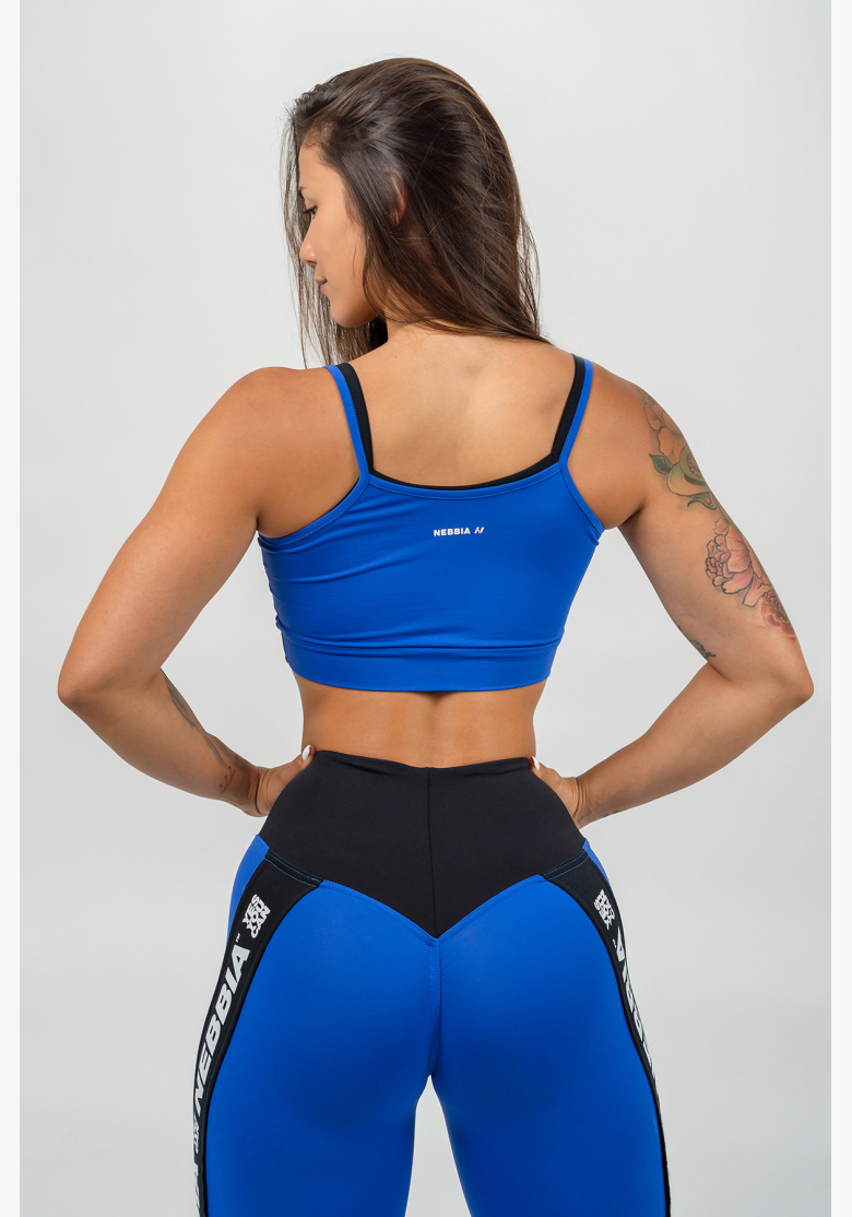 NEBBIA • Reggiseno sportivo a doppio strato FLEX blu • Nebshop.cz NEBBIA • Reggiseno sportivo a doppio strato FLEX blu • Nebshop.cz