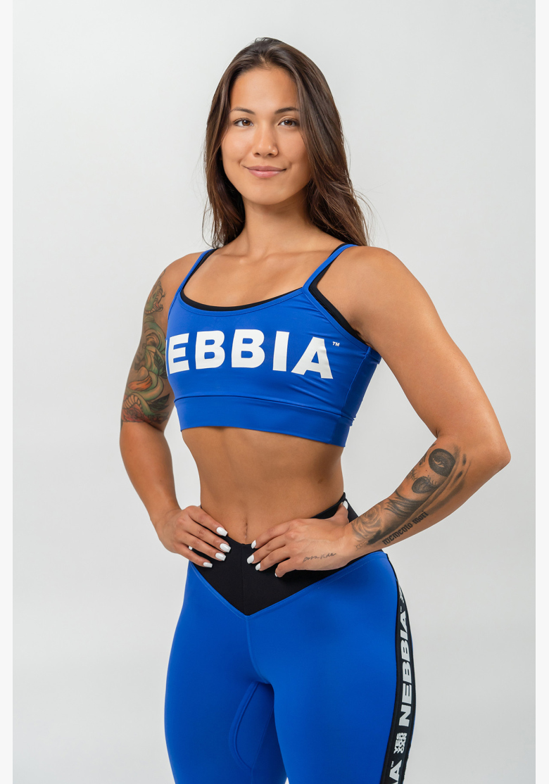 NEBBIA • Reggiseno sportivo a doppio strato FLEX blu • Nebshop.cz NEBBIA • Reggiseno sportivo a doppio strato FLEX blu • Nebshop.cz