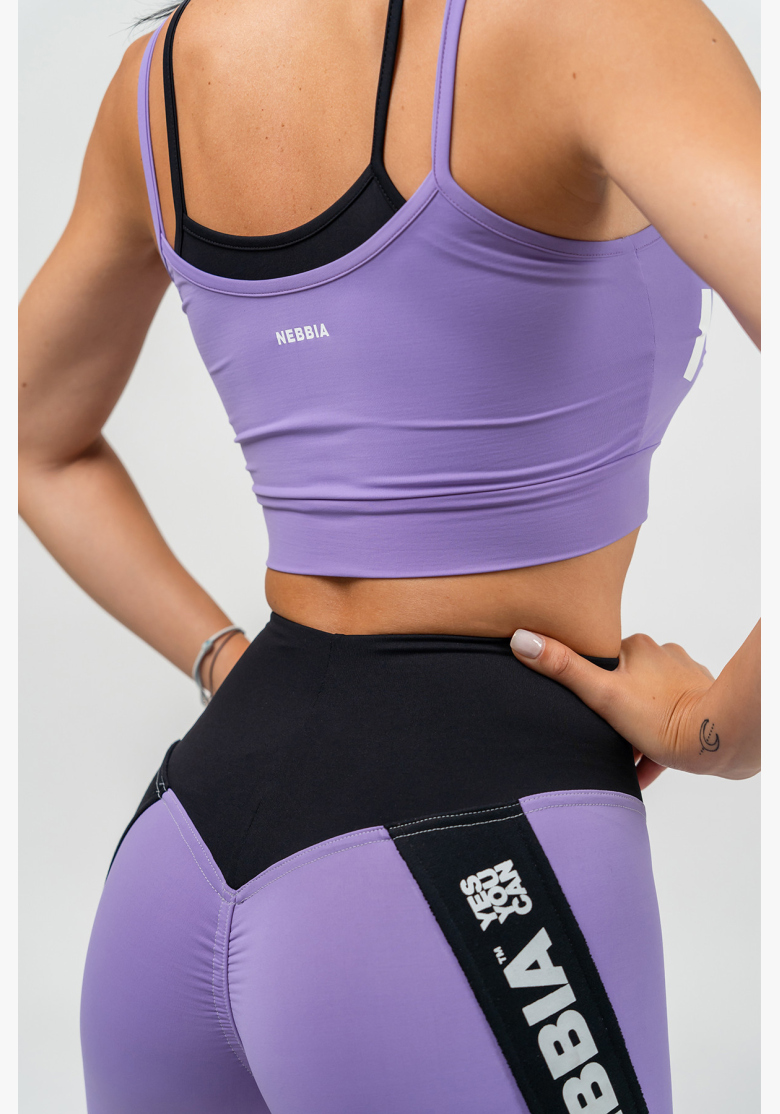 NEBBIA • Double-layer sports bra FLEX lilac • Nebshop.com NEBBIA • Double-layer sports bra FLEX lilac • Nebshop.com