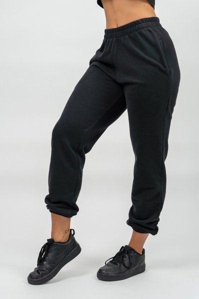 NEBBIA • Pantaloni sportivi larghi GYM TIME neri • Nebshop.cz