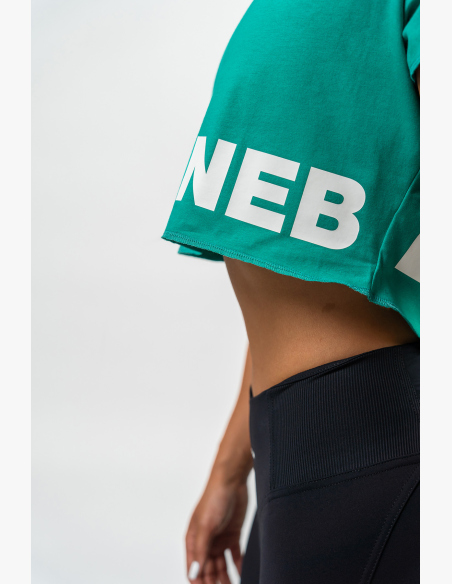NEBBIA • Crop top tričko POWERHOUSE zelená • Nebshop.sk