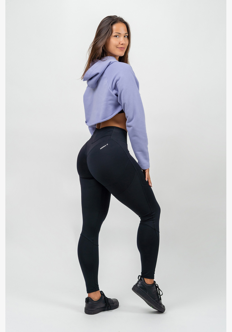 NEBBIA • Crop mikina s dlhým rukávom a kapucňou GYM TIME fialová • Nebshop.sk NEBBIA • Crop mikina s dlhým rukávom a kapucňou GYM TIME fialová • Nebshop.sk