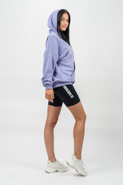 NEBBIA • Oversize mikina s kapucí GYM RAT fialová • Nebshop.sk 2