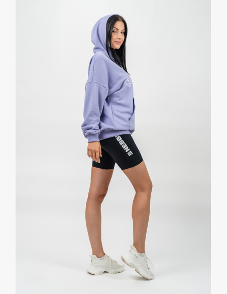 NEBBIA • Felpa oversize con cappuccio GYM RAT viola • Nebshop.cz