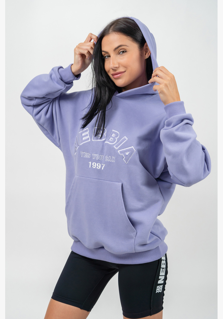NEBBIA • Oversize hoodie GYM RAT purple • Nebshop.cz NEBBIA • Oversize hoodie GYM RAT purple • Nebshop.cz