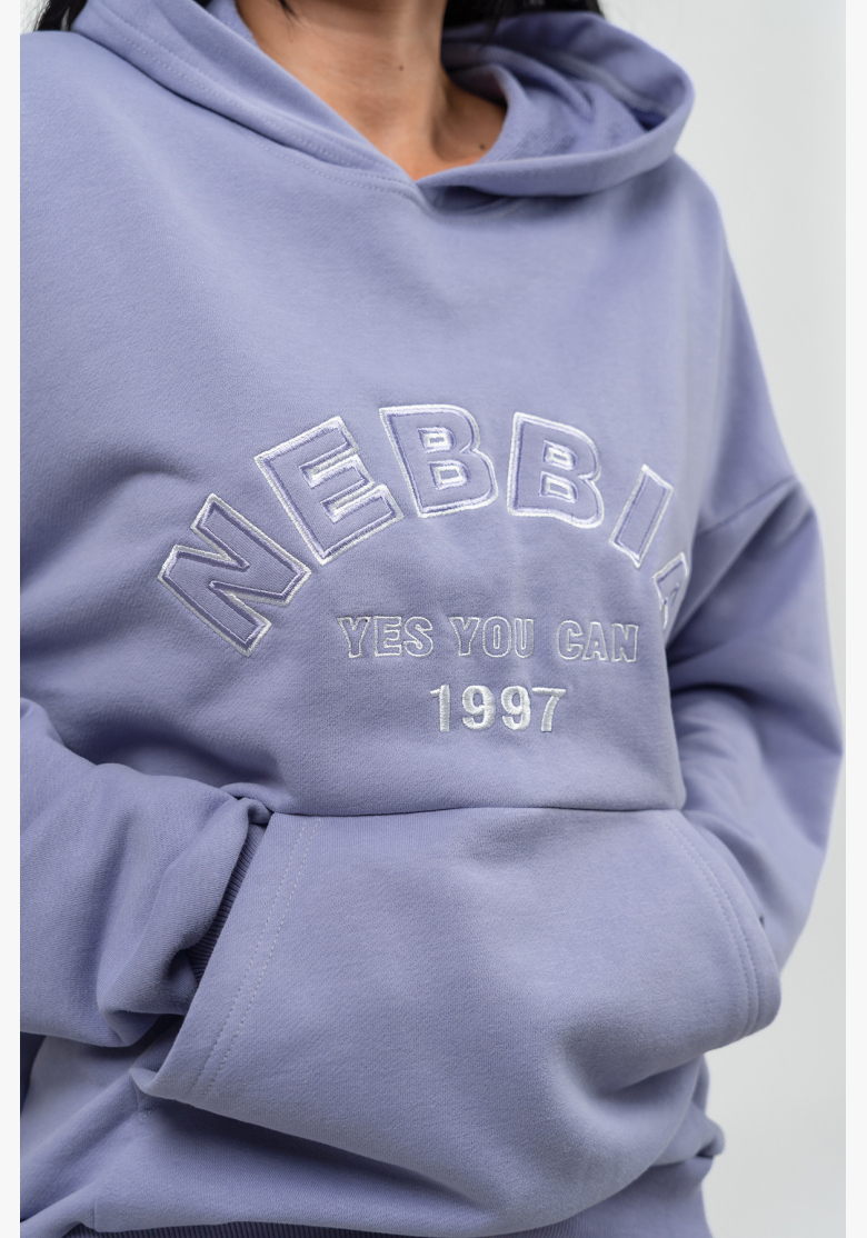 NEBBIA • Felpa oversize con cappuccio GYM RAT viola • Nebshop.cz NEBBIA • Felpa oversize con cappuccio GYM RAT viola • Nebshop.cz