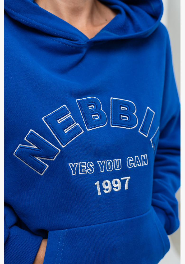 NEBBIA • Oversize mikina s kapucí GYM RAT modrá • Nebshop.sk NEBBIA • Oversize mikina s kapucí GYM RAT modrá • Nebshop.sk