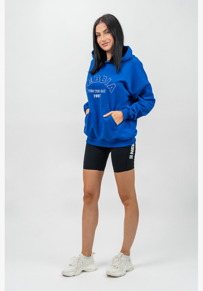 NEBBIA • Oversize mikina s kapucí GYM RAT modrá • Nebshop.sk NEBBIA • Oversize mikina s kapucí GYM RAT modrá • Nebshop.sk