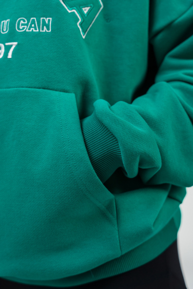 NEBBIA • Oversize mikina s kapucí GYM RAT zelená • Nebshop.cz 2