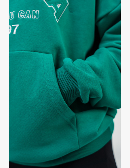 NEBBIA • Oversize hoodie GYM RAT green • Nebshop.cz