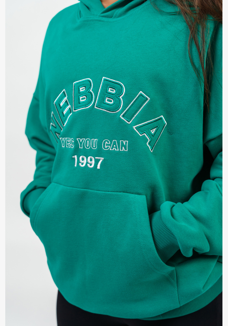 NEBBIA • Oversize hoodie GYM RAT green • Nebshop.cz NEBBIA • Oversize hoodie GYM RAT green • Nebshop.cz