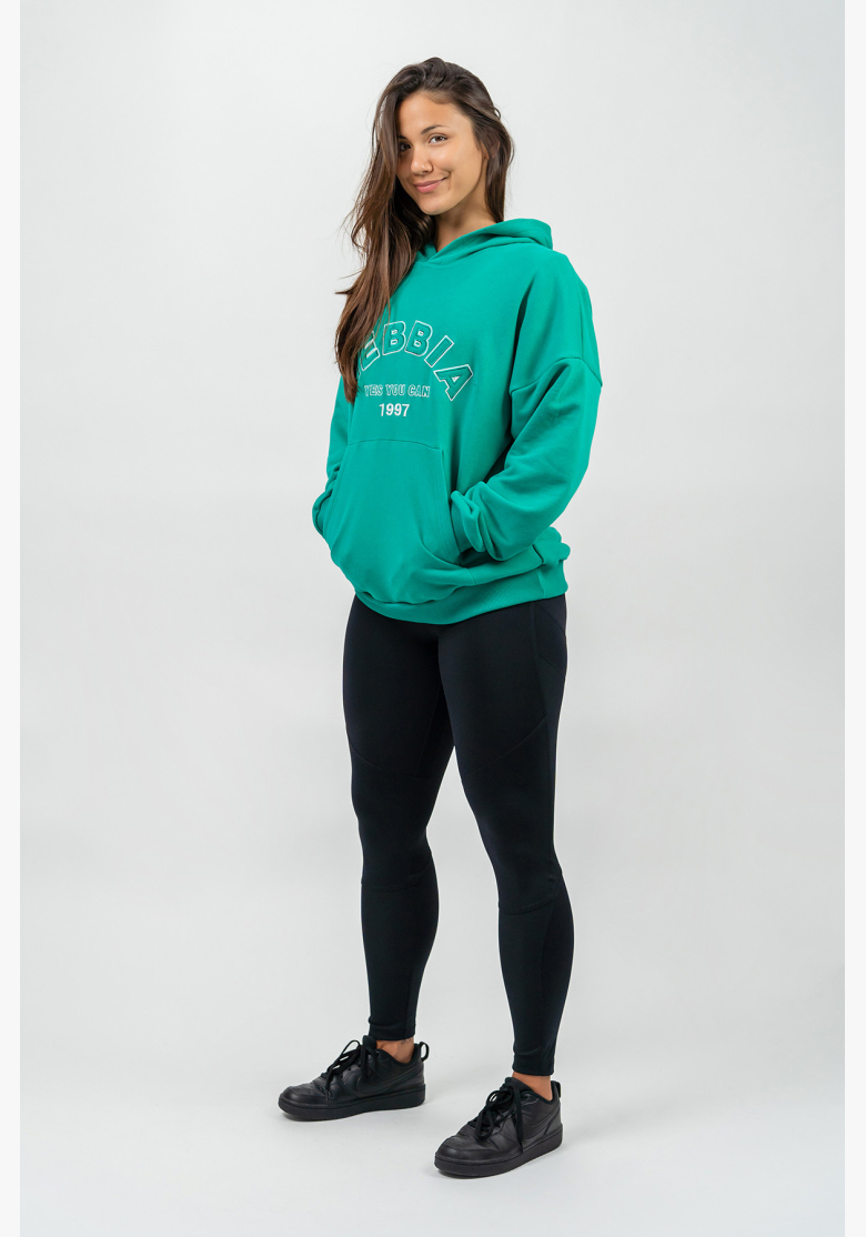 NEBBIA • Oversize hoodie GYM RAT green • Nebshop.cz NEBBIA • Oversize hoodie GYM RAT green • Nebshop.cz