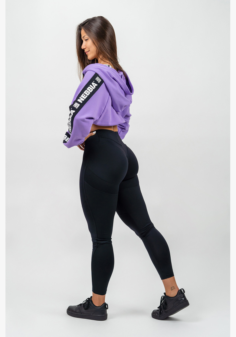 NEBBIA • Crop mikina s kapucí ICONIC lila • Nebshop.sk NEBBIA • Crop mikina s kapucí ICONIC lila • Nebshop.sk
