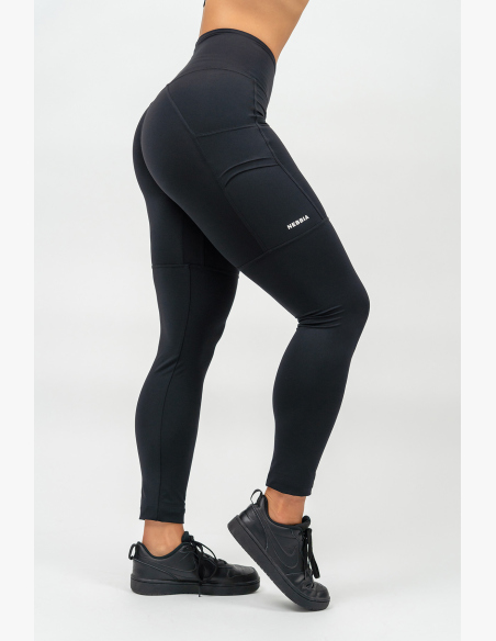 NEBBIA • Legíny s vysokým pásom LEG DAY GOALS čierna • Nebshop.sk