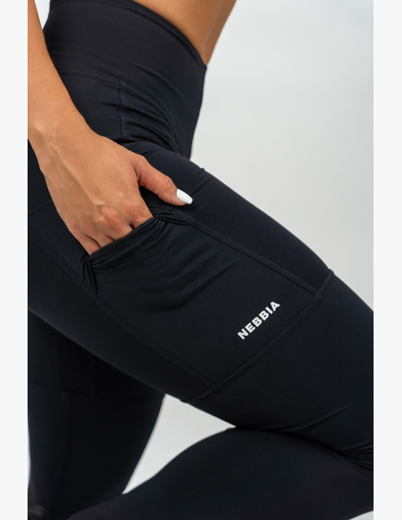 NEBBIA • Legíny s vysokým pásom LEG DAY GOALS čierna • Nebshop.sk