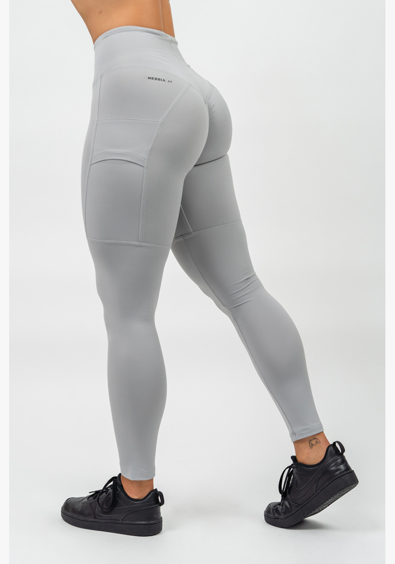 NEBBIA • Legíny s vysokým pásom LEG DAY GOALS šedá • Nebshop.sk NEBBIA • Legíny s vysokým pásom LEG DAY GOALS šedá • Nebshop.sk