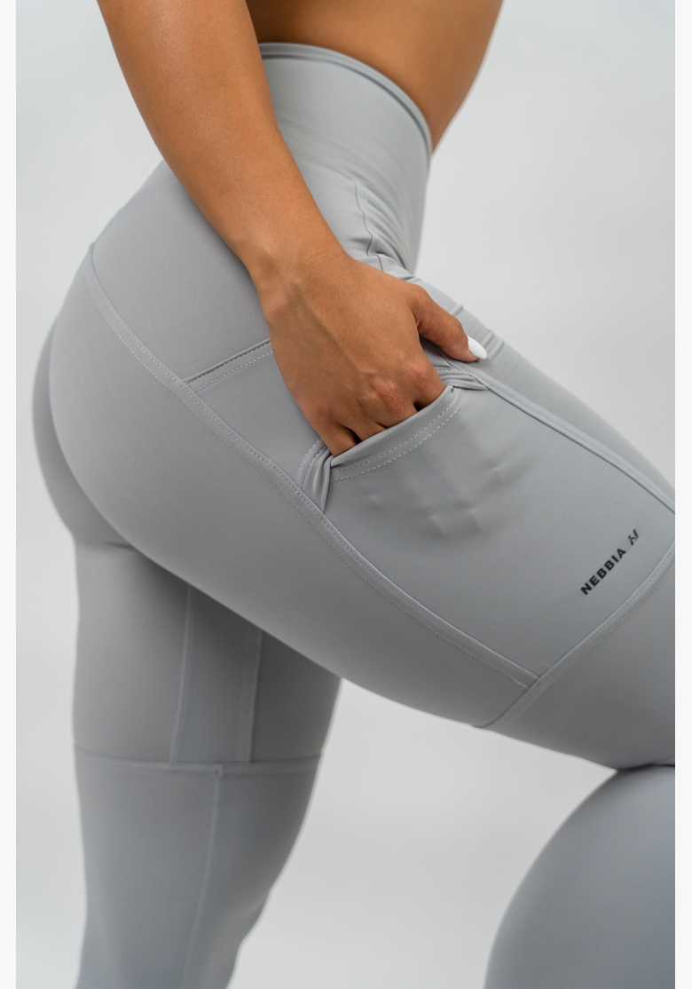 NEBBIA • Legíny s vysokým pásom LEG DAY GOALS šedá • Nebshop.sk NEBBIA • Legíny s vysokým pásom LEG DAY GOALS šedá • Nebshop.sk