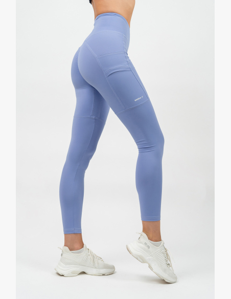 NEBBIA • Legíny s vysokým pásom LEG DAY GOALS fialová • Nebshop.sk