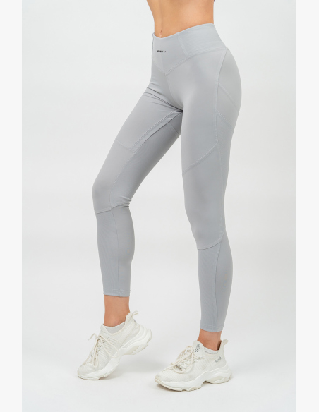 NEBBIA • Leggings modellanti con vita alta GLUTE PUMP grigio • Nebshop.cz