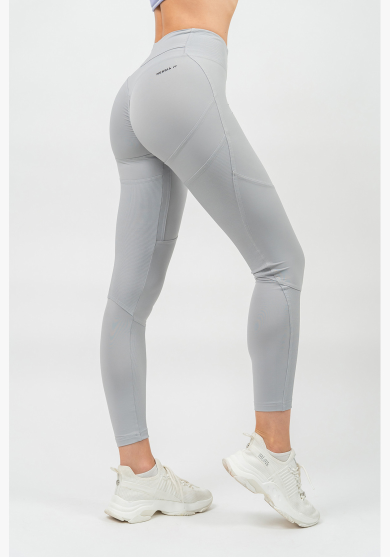 NEBBIA • Tvarujúce legíny s vysokým pásom GLUTE PUMP šedá • Nebshop.sk NEBBIA • Tvarujúce legíny s vysokým pásom GLUTE PUMP šedá • Nebshop.sk