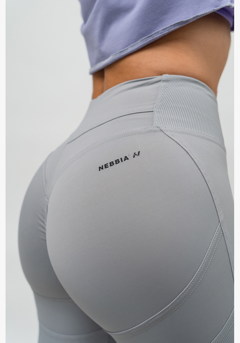 NEBBIA • Leggings modellanti con vita alta GLUTE PUMP grigio • Nebshop.cz NEBBIA • Leggings modellanti con vita alta GLUTE PUMP grigio • Nebshop.cz