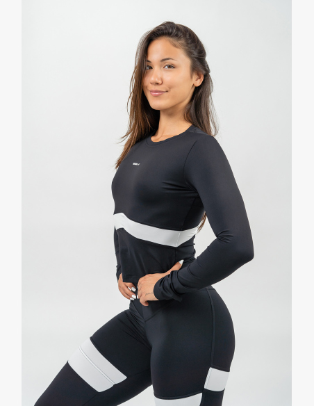 NEBBIA • Čierny top s dlhým rukávom TRUE HERO • Nebshop.sk