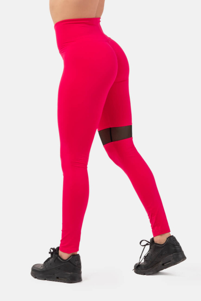 NEBBIA Leggings Sportivi con vita alta e tasca laterale rosa 2