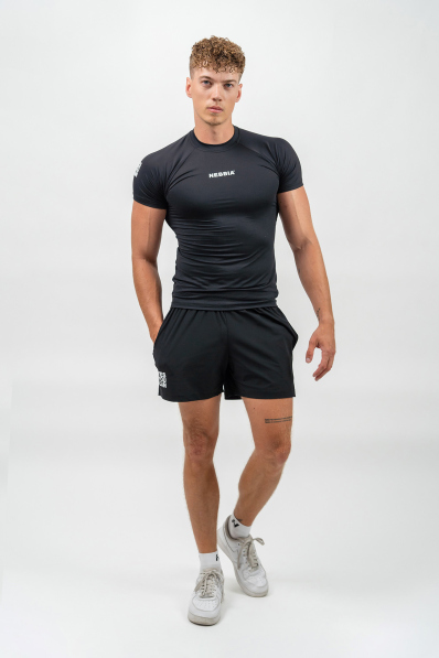 NEBBIA • Kompresné Športové Tričko ENDURANCE čierna • Nebshop.sk