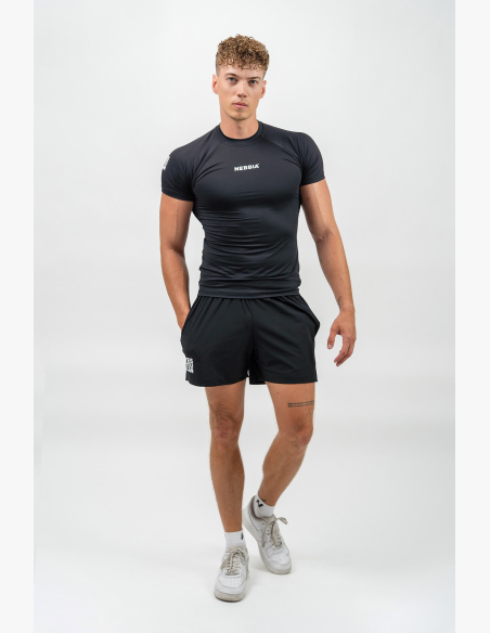 NEBBIA • Kompresní Sportovní Tričko ENDURANCE černá • Nebshop.cz