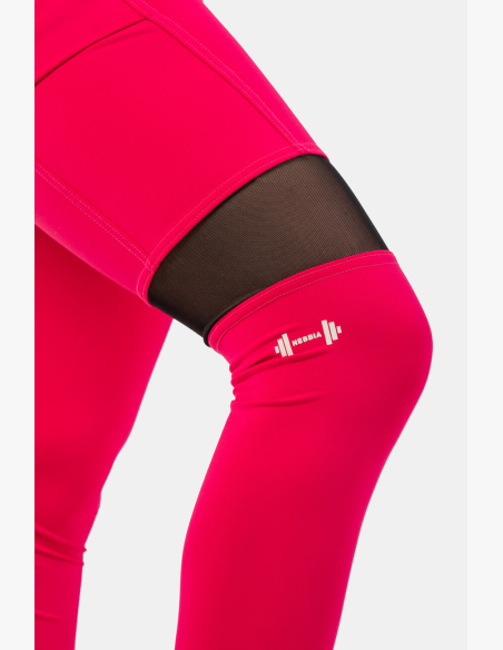 NEBBIA High-Waisted Sport Leggings with Side Pocket Pink