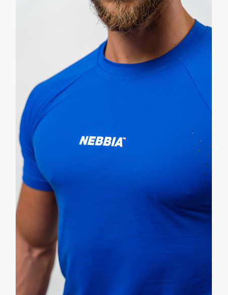 NEBBIA • Maglietta Sportiva Compressa ENDURANCE blu • Nebshop.it