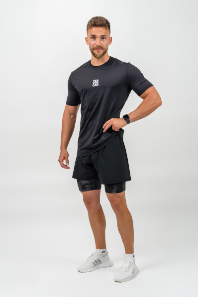 NEBBIA • Maglietta Sportiva Funzionale RESISTANCE nera • Nebshop.cz