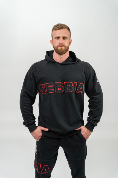 NEBBIA • Mikina s kapucí LEGACY čierna • Nebshop.sk