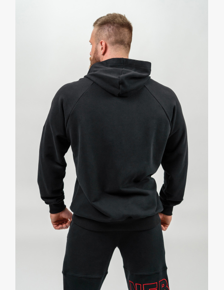 NEBBIA • Felpa con cappuccio LEGACY nera • Nebshop.cz