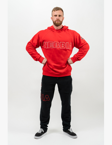NEBBIA • Mikina s kapucí LEGACY červená • Nebshop.sk