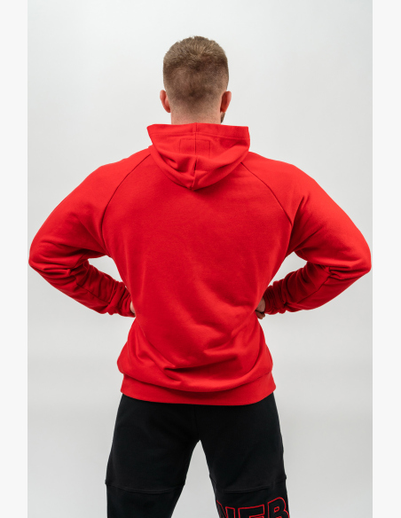 NEBBIA • Felpa con cappuccio LEGACY rossa • Nebshop.cz