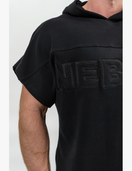 NEBBIA • Maglione con cappuccio REAL CHAMPION nero • Nebshop.cz