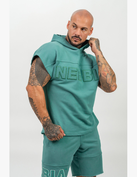 NEBBIA • Maglia con cappuccio REAL CHAMPION verde • Nebshop.cz