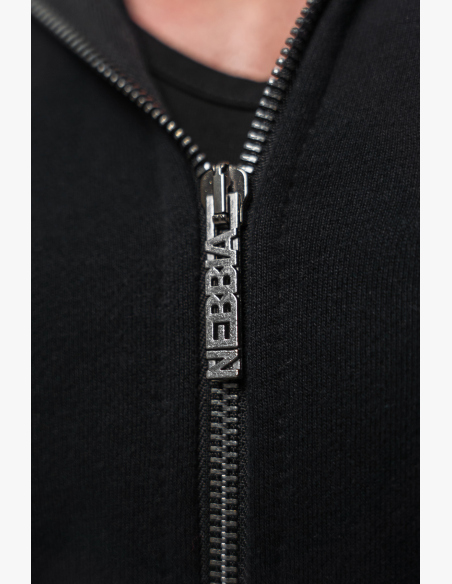 NEBBIA • Mikina na zips BEYOND ORDINARY čierna • Nebshop.sk