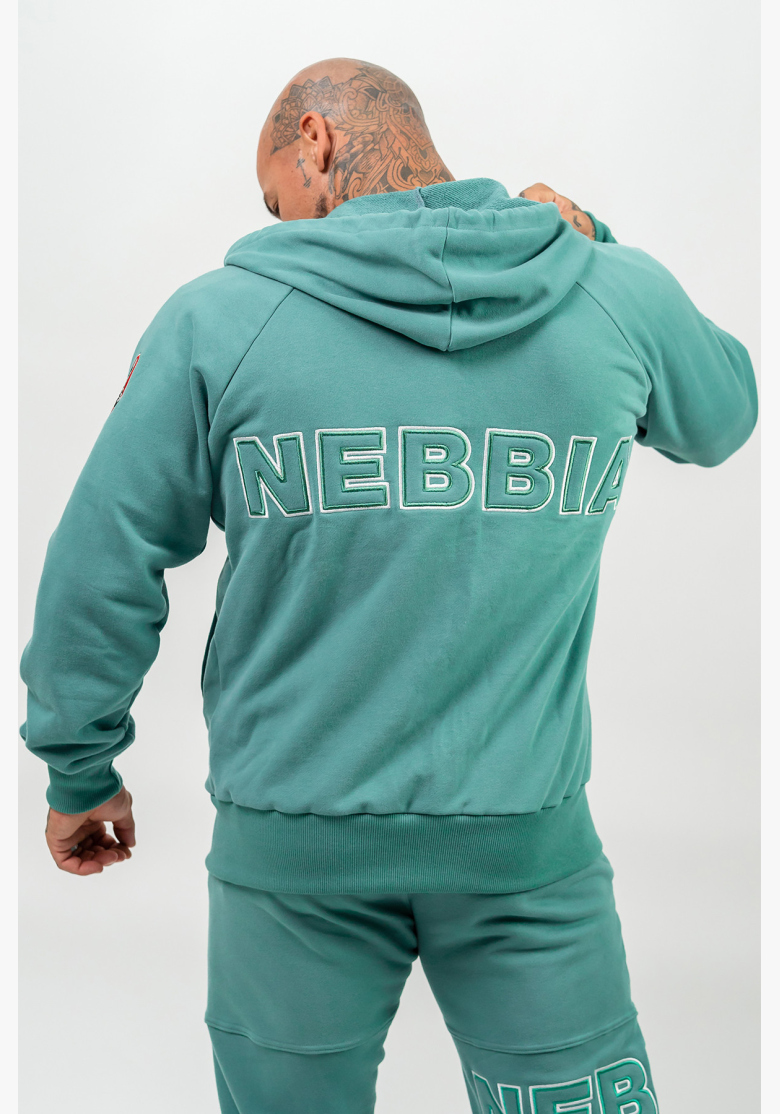 NEBBIA • Mikina na zip BEYOND ORDINARY zelená • Nebshop.sk NEBBIA • Mikina na zip BEYOND ORDINARY zelená • Nebshop.sk