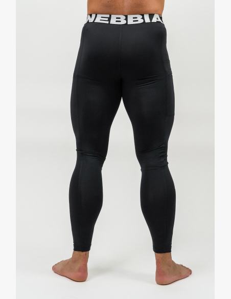 NEBBIA • Fitness legíny s kapsou DISCIPLINE čierna• Nebshop.sk