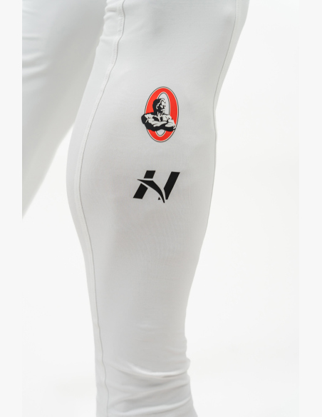 NEBBIA • Fitness legíny s kapsou DISCIPLINE biela • Nebshop.sk