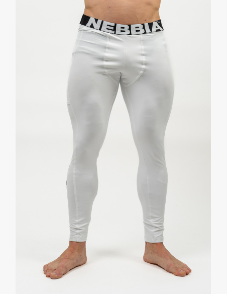NEBBIA • Fitness legíny s kapsou DISCIPLINE biela • Nebshop.sk