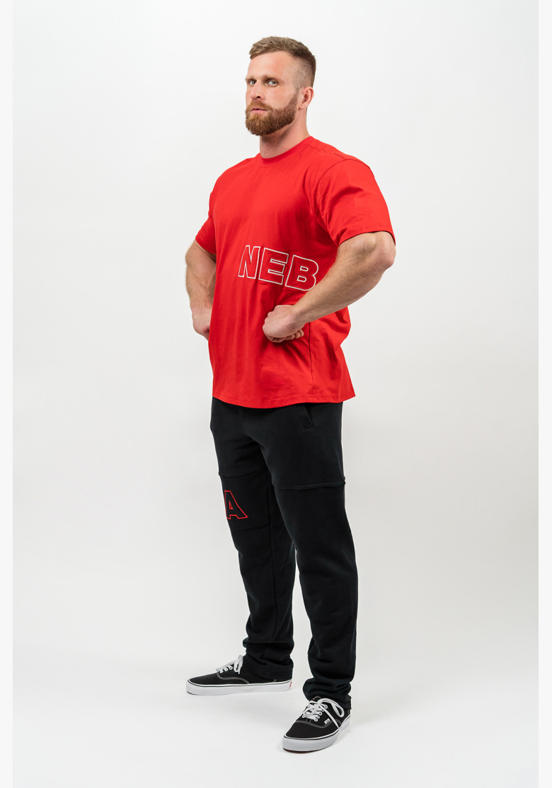 NEBBIA • Short Sleeve T-Shirt DEDICATION red • Nebshop.cz NEBBIA • Short Sleeve T-Shirt DEDICATION red • Nebshop.cz