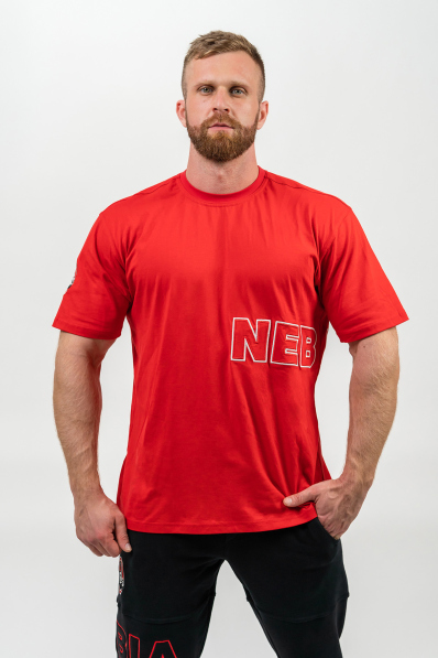 NEBBIA • Tričko s krátkym rukávom DEDICATION červená • Nebshop.sk